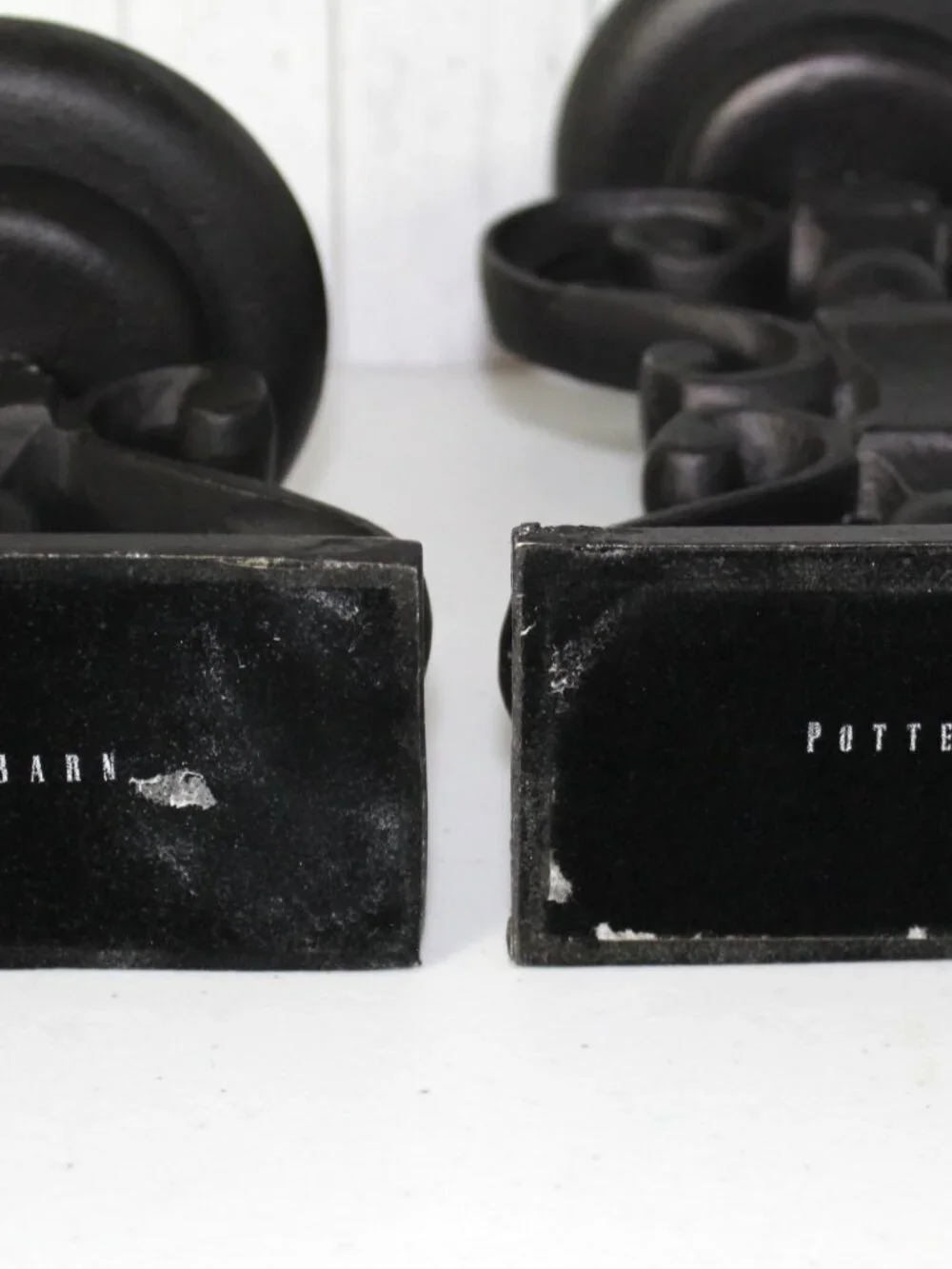 Pottery Barn Black Wrought Iron Metal Candle Holders Set Of Two